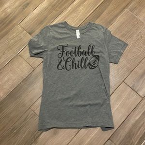 Football and chill tee